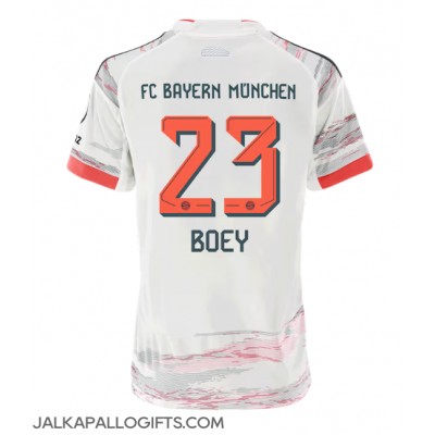 Bayern Munich Sacha Boey #23 Vieraspaita Naiset 2025-26 Lyhythihainen Bayern Munich Sacha Boey #23 Vieraspaita Naiset 2025-26 Lyhythihainen